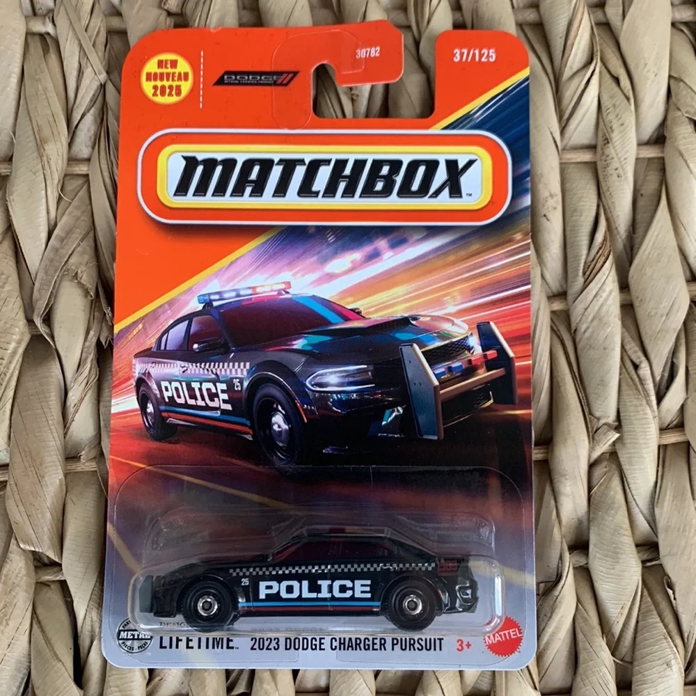 2023 Dodge Charger Pursuit Police Black Cop Car Matchbox Diecast MB1509 New 2025
